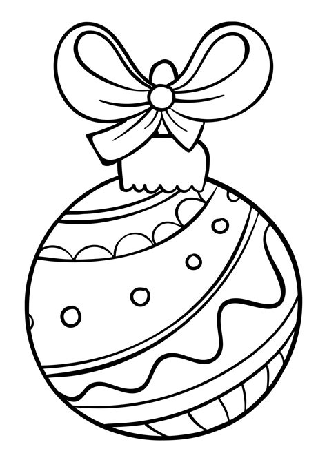 Christmas Ornaments Coloring Pages Printable